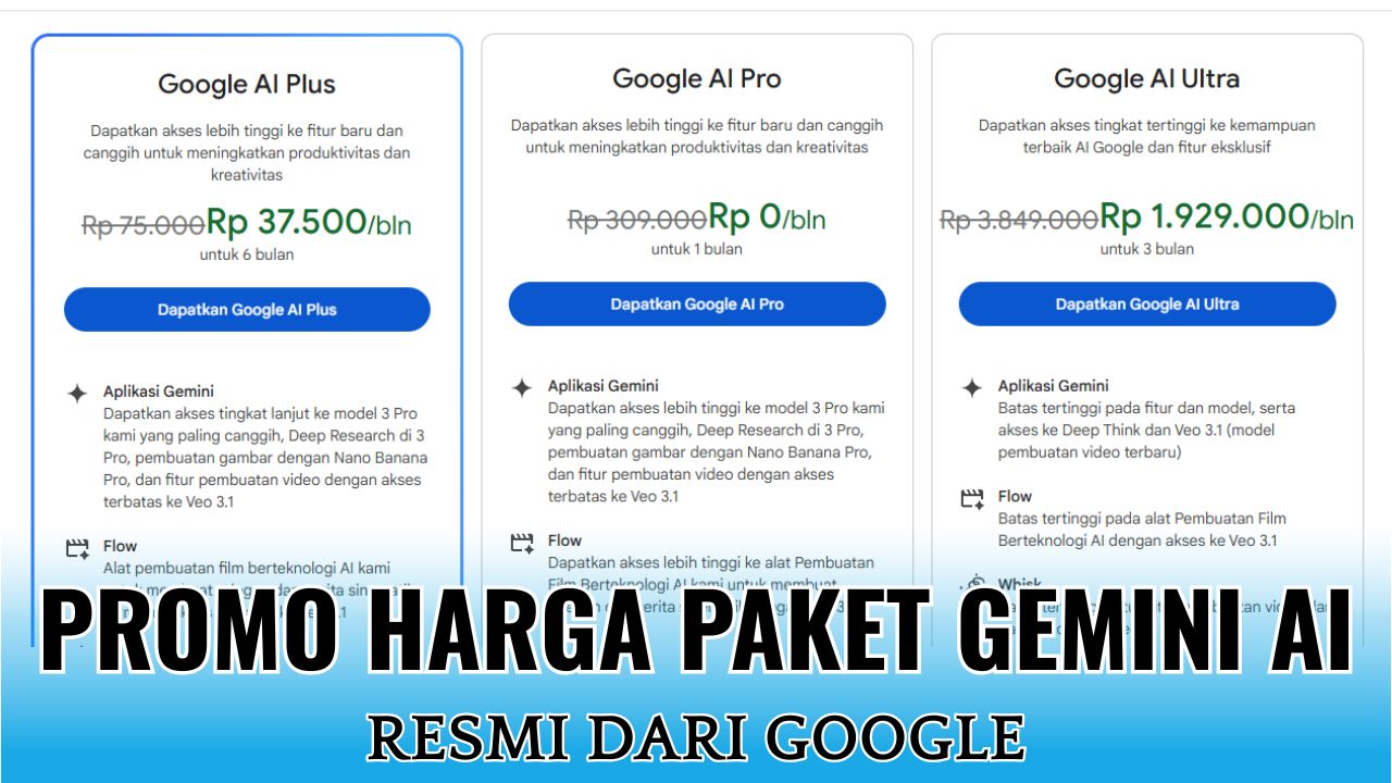 Harga Paket Gemini AI