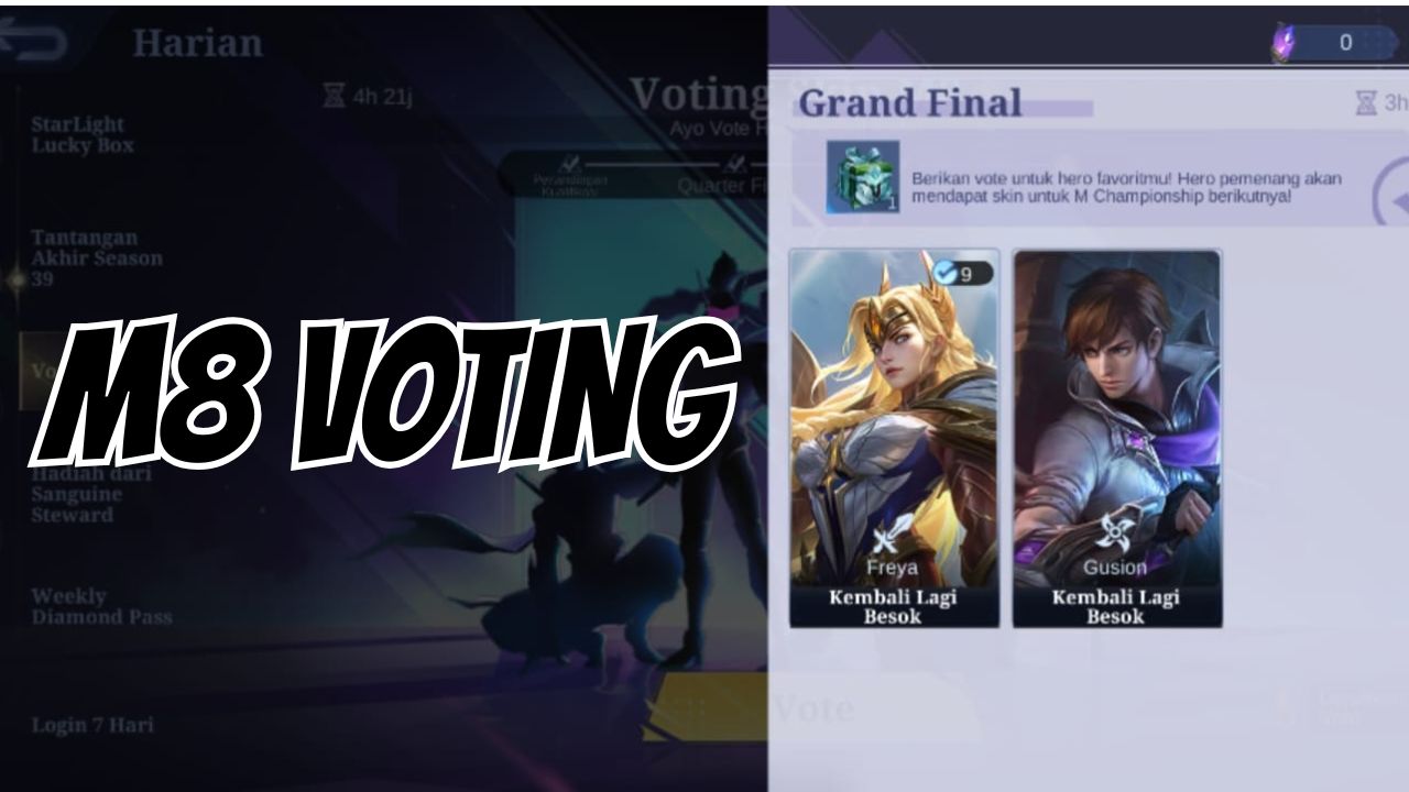 Cara Voting Skin M8 MLBB